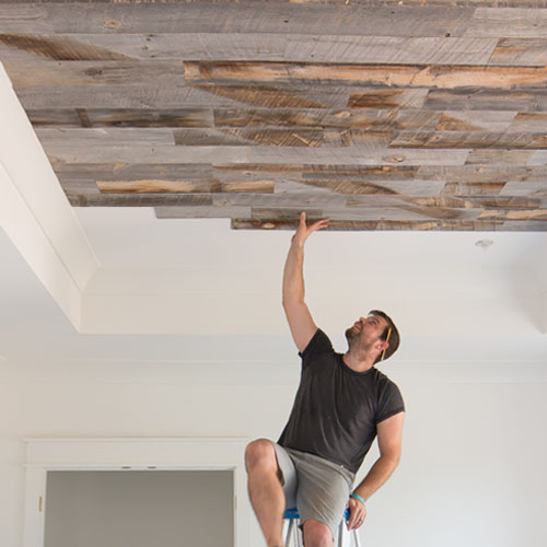 Reclaimed Wood Ceiling